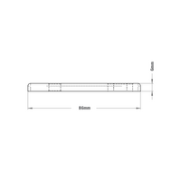 41-115-1 MODULAR SOLUTIONS FLAT PLATE<br>45 X 90 FLAT PLATE, W/ SLOTTED HOLE & HARDWARE